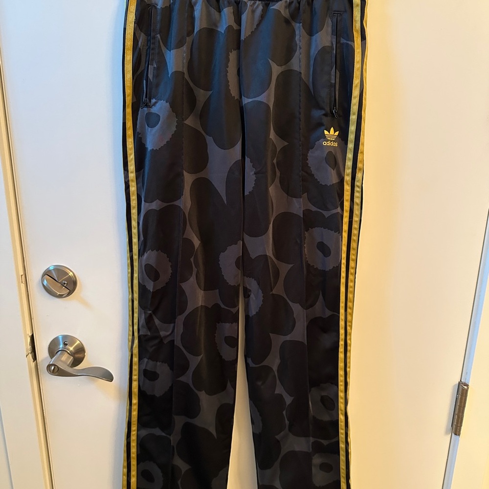Adidas x Merrimeko Black and Gold Track Pants